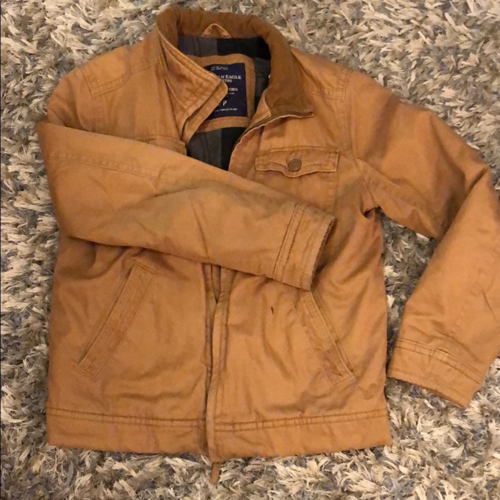 Brown heavy fall coat